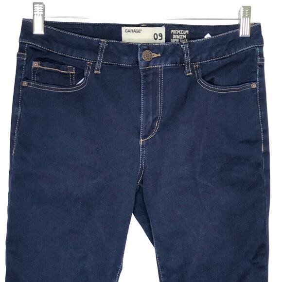 Garage Premium Super Soft Dark Blue Denim Skinny Leg Jeans - Picture 2 of 7